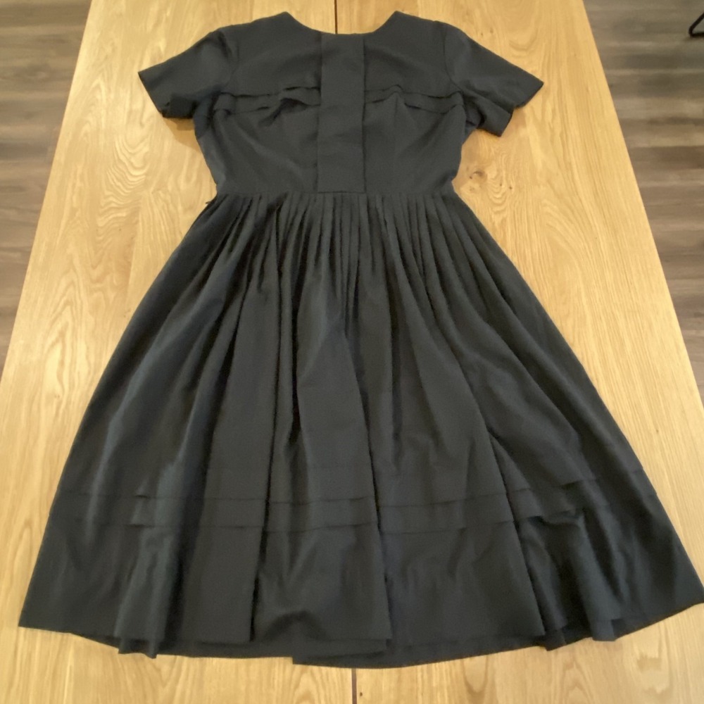 Henry-Lee Vintage Designer Sample dress Black Size 20 50's Retro Wednesday Adams
